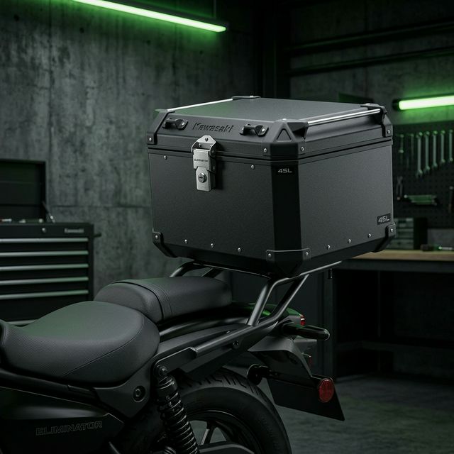 Baú de Alumínio 45L Black para Kawasaki Eliminator 500