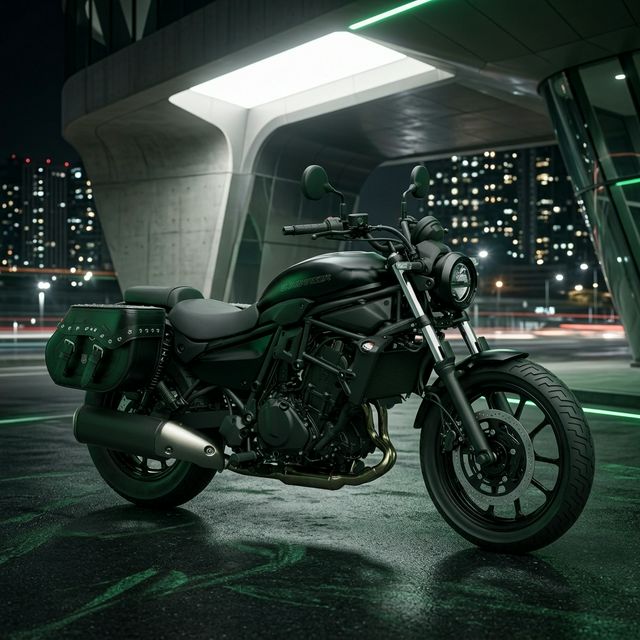 Kit Alforge Custom Cravo (30L) + Afastador para Kawasaki Eliminator 500