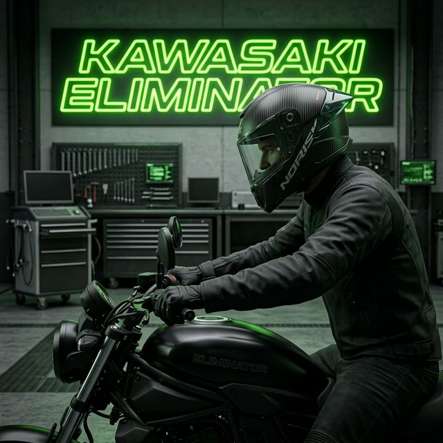 Norisk Carbon R: Leveza de Competição para Kawasaki Eliminator 500