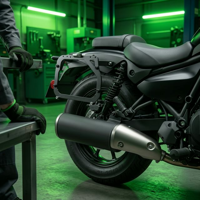 Suporte Lateral Scam (Baú/Alforge) para Kawasaki Eliminator 500