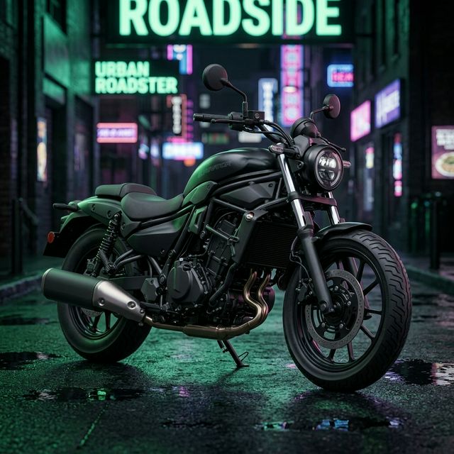 A Eliminator 500 em seu habitat natural: a cidade à noite.